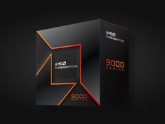 Render artístico del embalaje de la CPU AMD Ryzen Threadripper serie 9000X. (Fuente de la imagen: AMD)