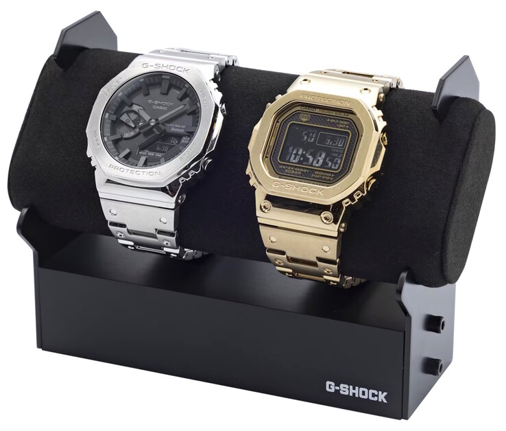 Los soportes para relojes G-Shock vienen en versiones de un solo reloj y de doble reloj. (Fuente de la imagen: Casio)