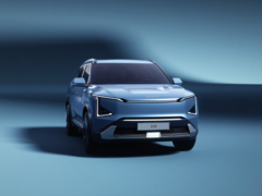 El Kia EV5 para la exportación se fabrica en serie en China. (Fuente de la imagen: Kia)