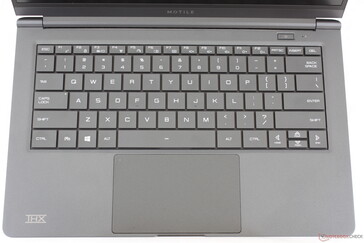 Diseño de teclado estándar sin teclas auxiliares especiales ni lectores de huellas dactilares
