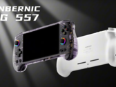 El dispositivo portátil para juegos Anbernic RG 557 estará disponible en dos colores: morado y blanco. (Fuente de la imagen: Anbernic)