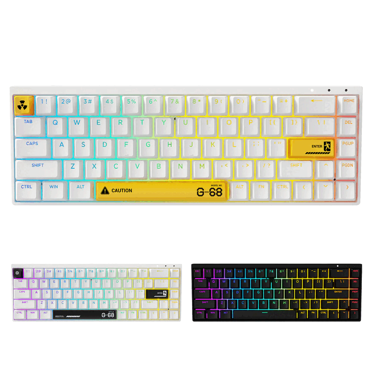 El teclado magnético Syntech Chronos 68 Rapid Trigger está disponible en negro, amarillo y blanco (Fuente de la imagen: Syntech)