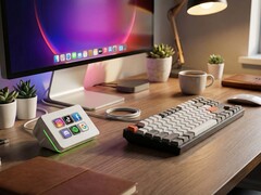 Este teclado económico con LCD puede utilizarse de forma inalámbrica