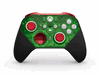 Mando inalámbrico Xbox Elite Serie 2 Core en verde y rojo.