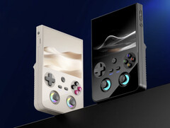 El Anbernic RG477V en sus dos colores de lanzamiento. (Fuente de la imagen: Anbernic - editado)