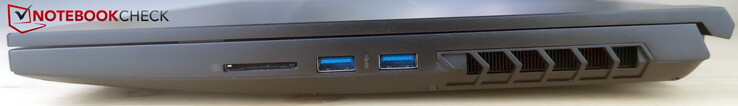 Derecha: 2x USB-A 3.2 Gen1, lector de tarjetas SD