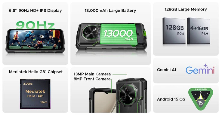 El Fire 5 Pro es un nuevo smartphone resistente (Fuente de la imagen: Doogee)