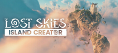 Banner promocional de Lost Skies: Island Creator, que muestra islas celestes flotantes y antiguas ruinas suspendidas sobre las nubes (Fuente de la imagen: Bossa Studios vía Steam)