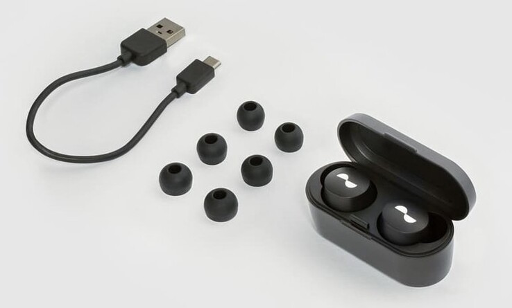 Los Nurabuds tienen carga por micro USB. (Fuente de la imagen: Nura)