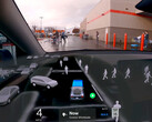 AI DRIVR en YouTube demuestra su Tesla funcionando con FSD v12 navegando por un aparcamiento de Costo con notable facilidad. (Fuente de la imagen: AI DRIVR en YouTube)