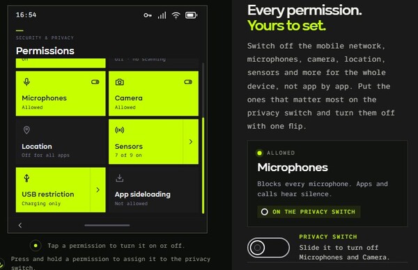 BraxOS está basado en Android, pero tiene múltiples funciones de privacidad.