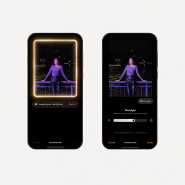 AI Portrait Glow en ColorOS 16 (Fuente de la imagen: Oppo)