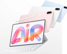 El MatePad Air 2026 tiene un precio a partir de 799 € en la UE. En la imagen: una fotografía promocional en la que se muestran diferentes colores y el accesorio de teclado.