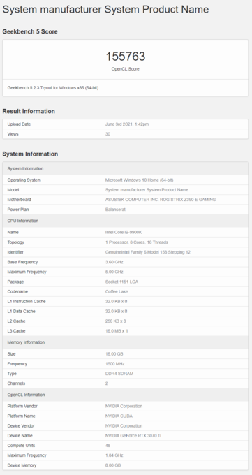 (Fuente de la imagen: Geekbench)