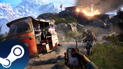 Una captura de pantalla del FPS de mundo abierto Far Cry 4 de Ubisoft que muestra la jugabilidad y el combate del juego. (Fuente de la imagen: Steam - Editado)