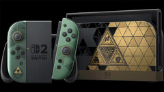 La consola Switch 2 de la edición limitada de «The Legend of Zelda: Ocarina of Time» que se muestra en la imagen