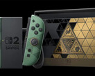 La consola Switch 2 de la edición limitada de «The Legend of Zelda: Ocarina of Time» que se muestra en la imagen