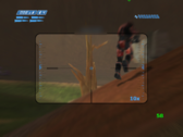 El multijugador en línea de Halo Combat Evolved funcionando en una Anbernic RG35XX H en una partida de 23 jugadores en Blood Gulch.