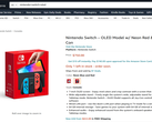 El OLED de Switch ya está en el mercado... aunque con salvedades. (Fuente: Amazon)