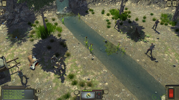 Una imagen que muestra una batalla en «Atom RPG: juego independiente postapocalíptico».