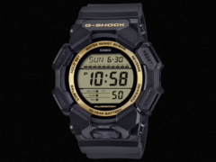 Los nuevos relojes Casio Negro y Oro (en la imagen) saldrán a la venta fuera de Japón. Fuente de la imagen: Casio)