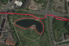 Prueba de GPS: Xiaomi Redmi Note 8 - Ciclismo alrededor de un lago