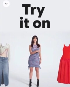 Los usuarios ya pueden probarse ropa con la ayuda de la IA y Google Shopping. Imagen promocional. (Fuente de la imagen: Google)