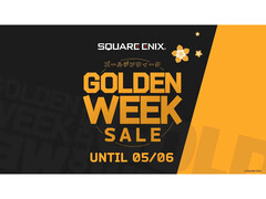 Una imagen promocional de la Golden Week Sale 2025 de Square Enix con la Golden Week escrita en negrita y las fechas del evento en la parte inferior. (Fuente de la imagen: Square Enix)