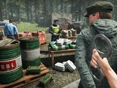 Una imagen que muestra a los agentes y a un conductor en Contraband Police. (Fuente de la imagen: Steam)