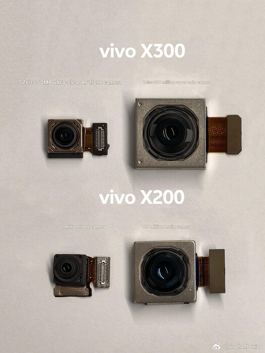 La serie Vivo X300 se beneficiará de una cámara más grande en la parte frontal
