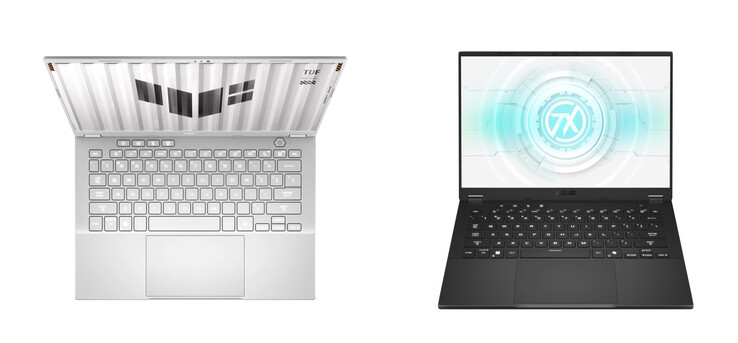 El TUF Gaming A14 en sus dos colores de lanzamiento. (Fuente de la imagen: Asus) 