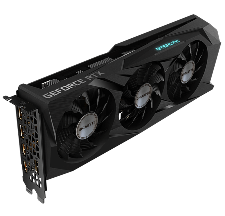 ...y una tarjeta RTX 3070 GAMING OC STEALTH por defecto. (Fuente: Gigabyte)