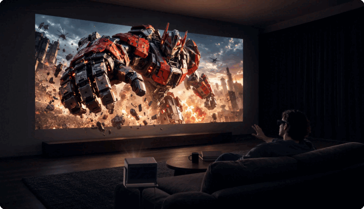 Los compradores que hagan un pedido anticipado recibirán un soporte de pie o de techo, dos pares de gafas 3D y un cupón de 500 dólares para una pantalla.