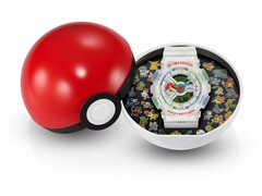 El modelo Casio G-Shock Pokémon 30.º Aniversario GA-110 se presenta en un estuche con forma de Poké Ball que incluye un inserto decorativo con 30 Pokémon.