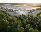 Gigafábrica de Tesla cerca de Berlín - render (Fuente de la imagen: Tesla)