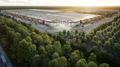 Gigafábrica de Tesla cerca de Berlín - render (Fuente de la imagen: Tesla)