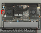 El interior del Lenovo ThinkPad P1 Gen 8 (fuente de la imagen: canal de YouTube de soporte de Lenovo).