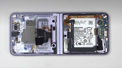 El Galaxy Z Flip 3 ha recibido su primer teardown. (Fuente de la imagen: PBK Reviews)