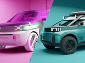 Los nuevos VE de Fiat presentan un llamativo lenguaje de diseño basado en el adorable Fiat Panda del pasado. (Fuente de la imagen: Fiat - editado)