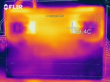 Desarrollo de calor en la parte inferior (carga)