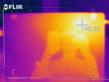 Foto del mapa de calor bajo carga - Abajo