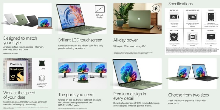 El Surface Laptop 8 de 13,8 pulgadas.