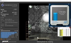 Información de CPU durante un benchmark Cinebench R15 Multi 64Bit