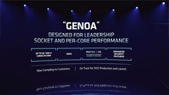 Una supuesta diapositiva filtrada de AMD para Genoa. (Fuente: ComputerBase)