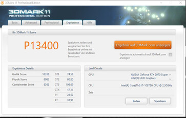 3DMark 11 (alimentación de la batería)