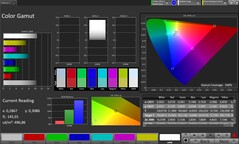 Cobertura del espacio de color CalMAN