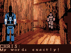 Una captura de pantalla del port cancelado de Resident Evil para Game Boy Color (fuente de la imagen: Games That Weren't)