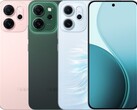 El Oppo Reno14 F se comercializa en rosa brillante, verde luminoso y verde ópalo (Fuente de la imagen: Oppo)