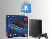Logotipo de PlayStation Store sobre la consola PS3 (Fuente de la imagen: PlayStation Blog con modificaciones)
