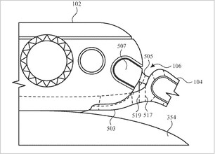 Apple Reloj con cámara. (Fuente de la imagen: USPTO)